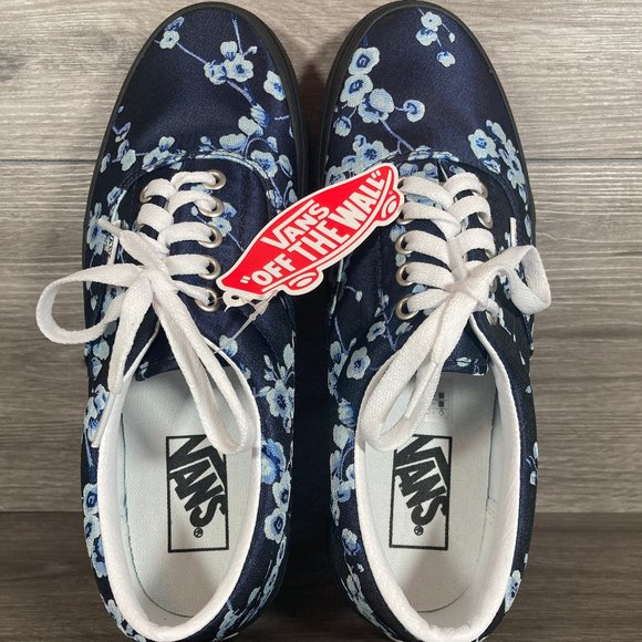 Vans Era Florals Blue Black Women's NWB - Picture 6 of 7